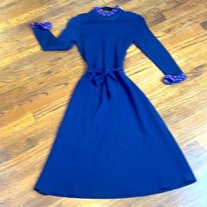 Eliza J navy blue dress